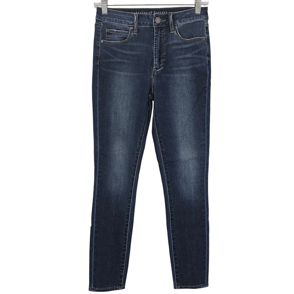 Articles of Society Womans size 25 Hilary High Rise Skinny Denim Jeans Pure Blue